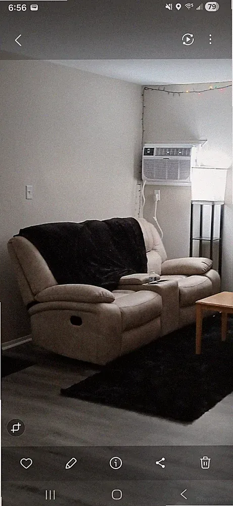 Beige Manual Double Recliner