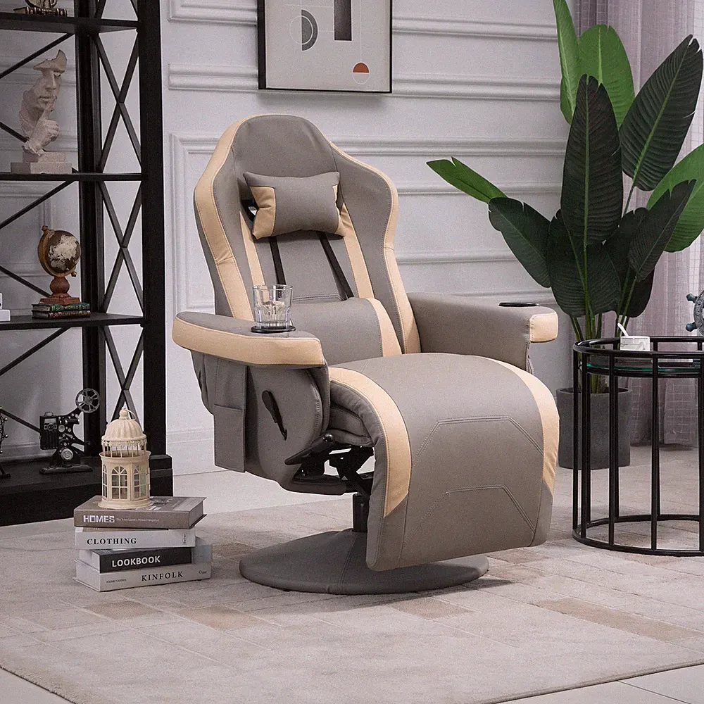 Faux Leather Manual Recliner