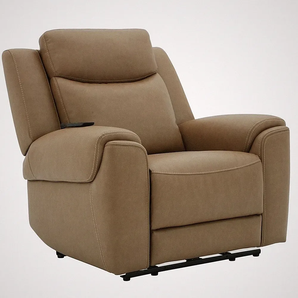 Momentum - Cashew Power Zero Gravity Recliner with Heat & Massage