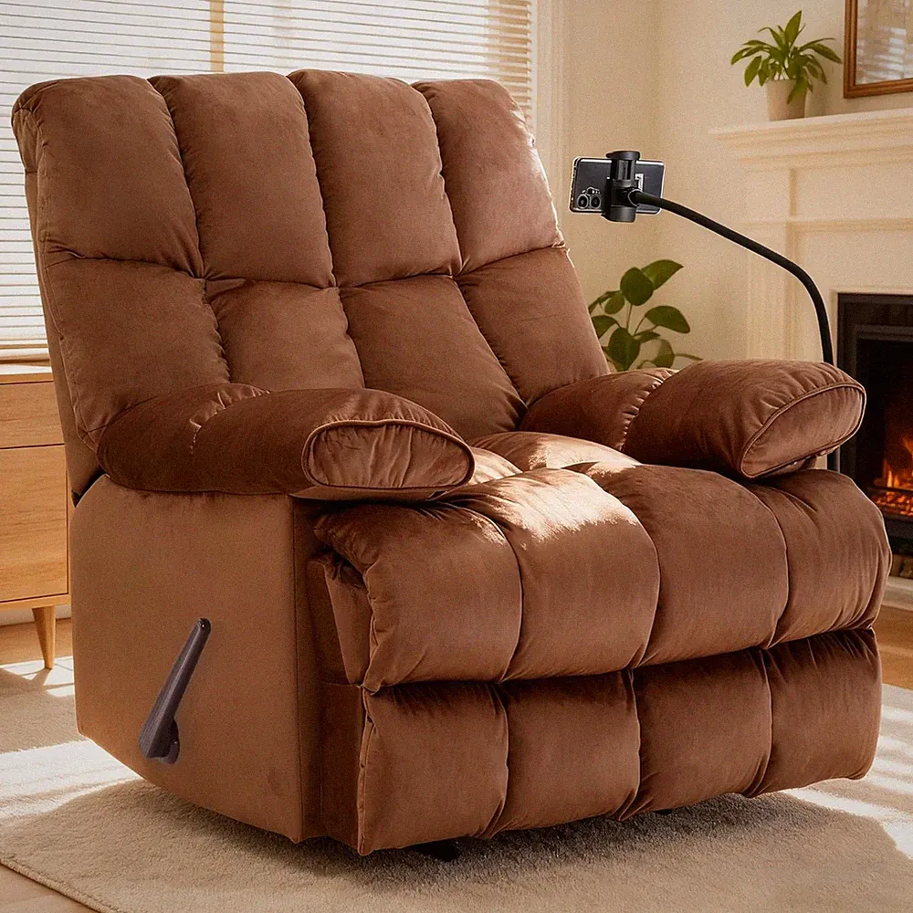 Oversized Recliner Chair, Big Man Recliner Chairs for 400LBS Adults, Extra Wide
