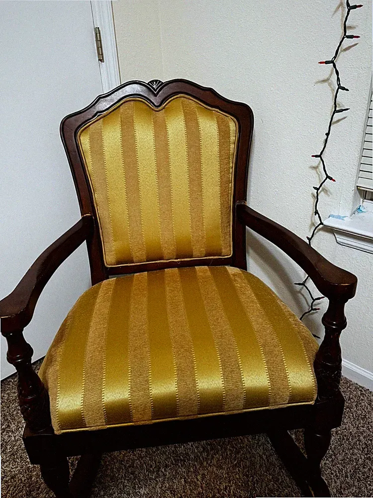 Rocking chair, solid wood, for home.